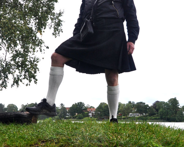 Solid Black kilt