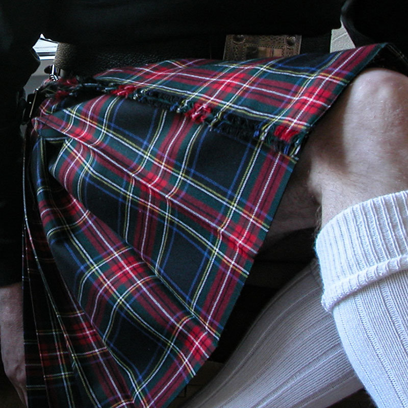 O'Neil of Dublin Kilt, Stewart Black tartan