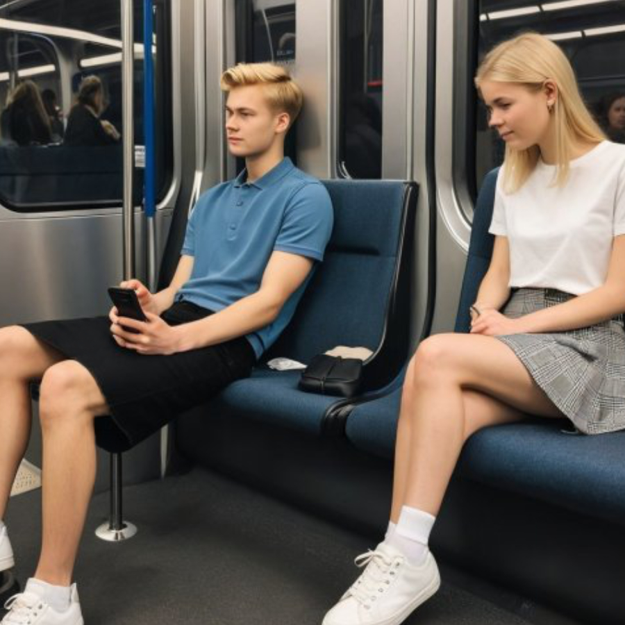 Boy in a skirt