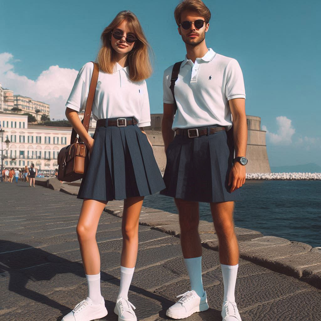 Couple in white