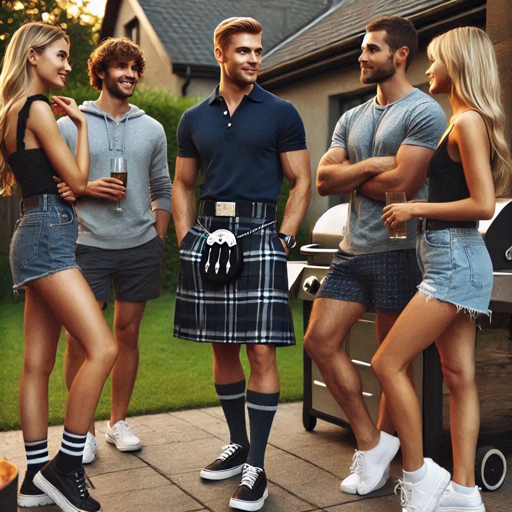 Kilted among good friends