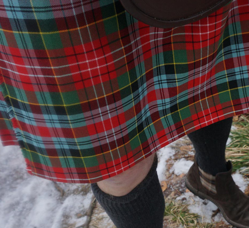 Kilt Caledonia tartan