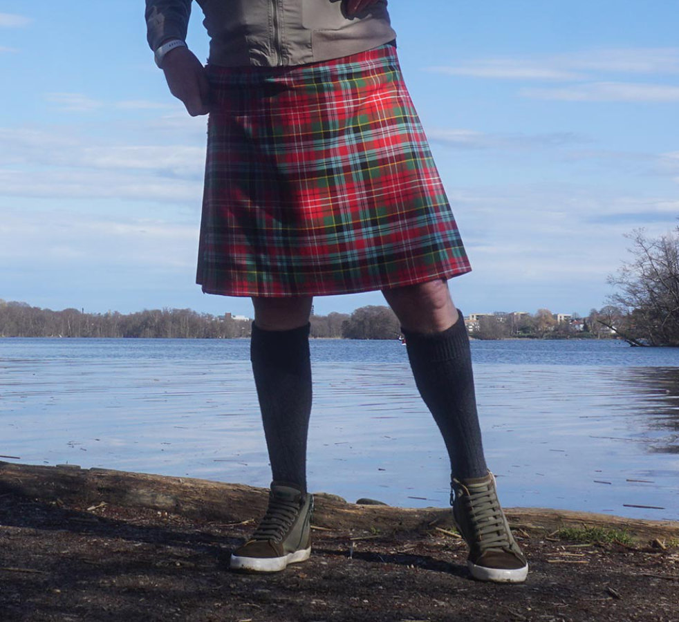 Kilt Caledonia tartan