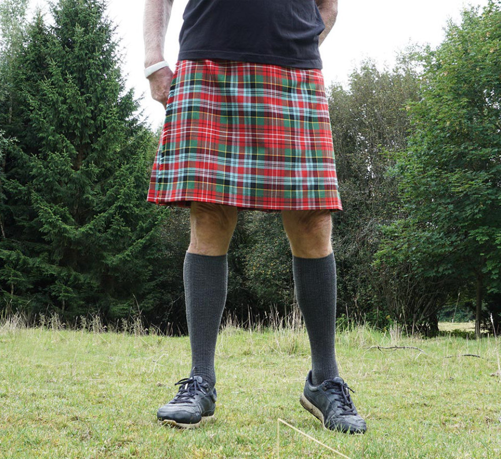 Kilt Caledonia tartan