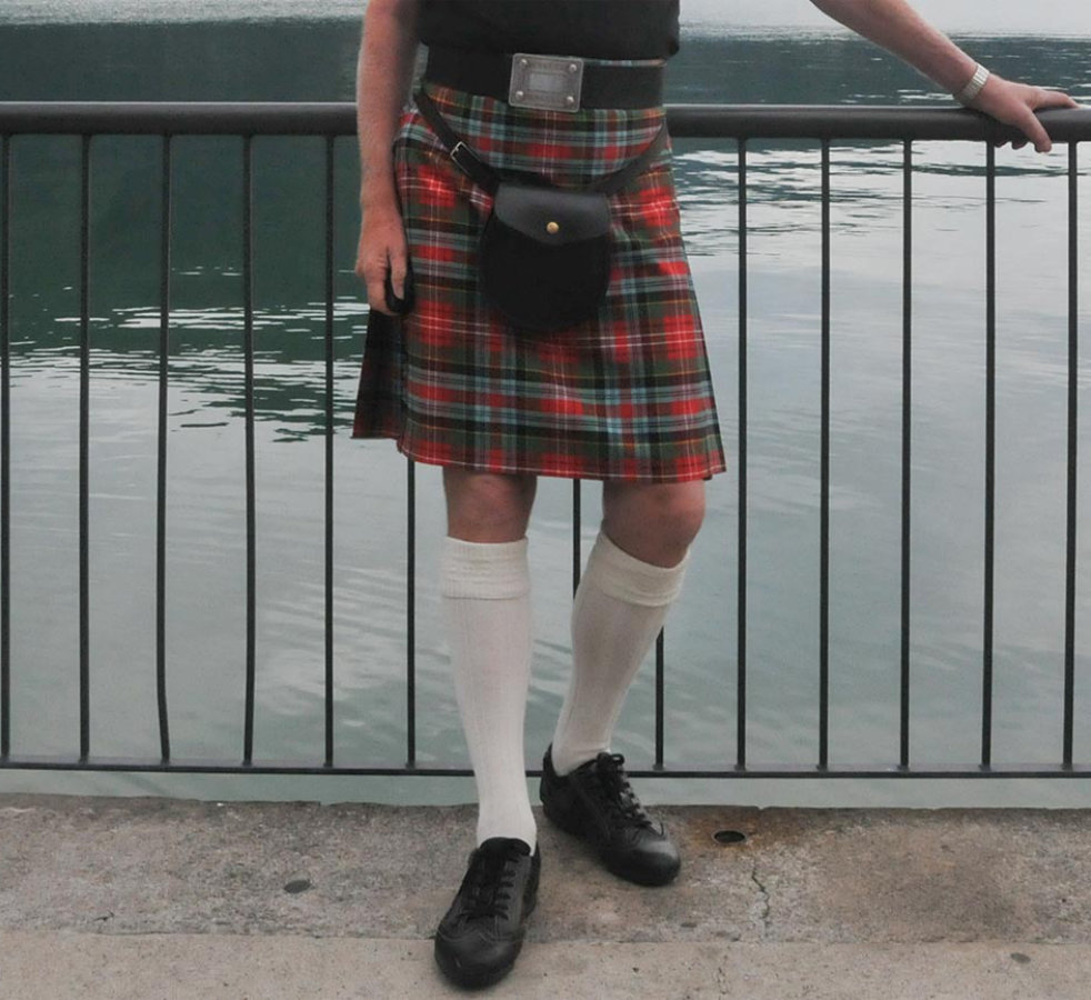 Kilt Caledonia tartan