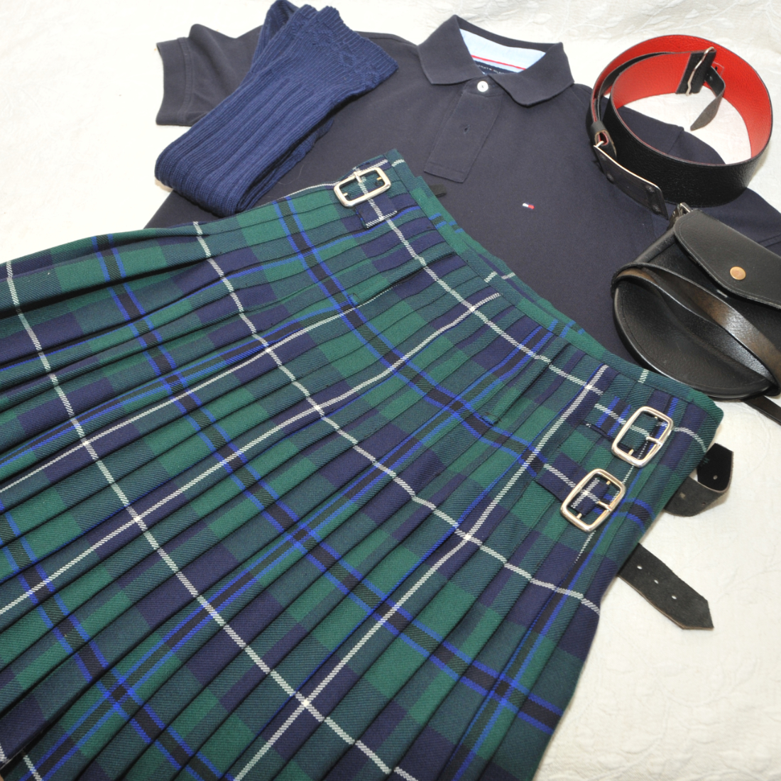 Kilt Douglas Green Modern tartan