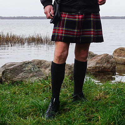 Kilt, Stewart Black Tartan